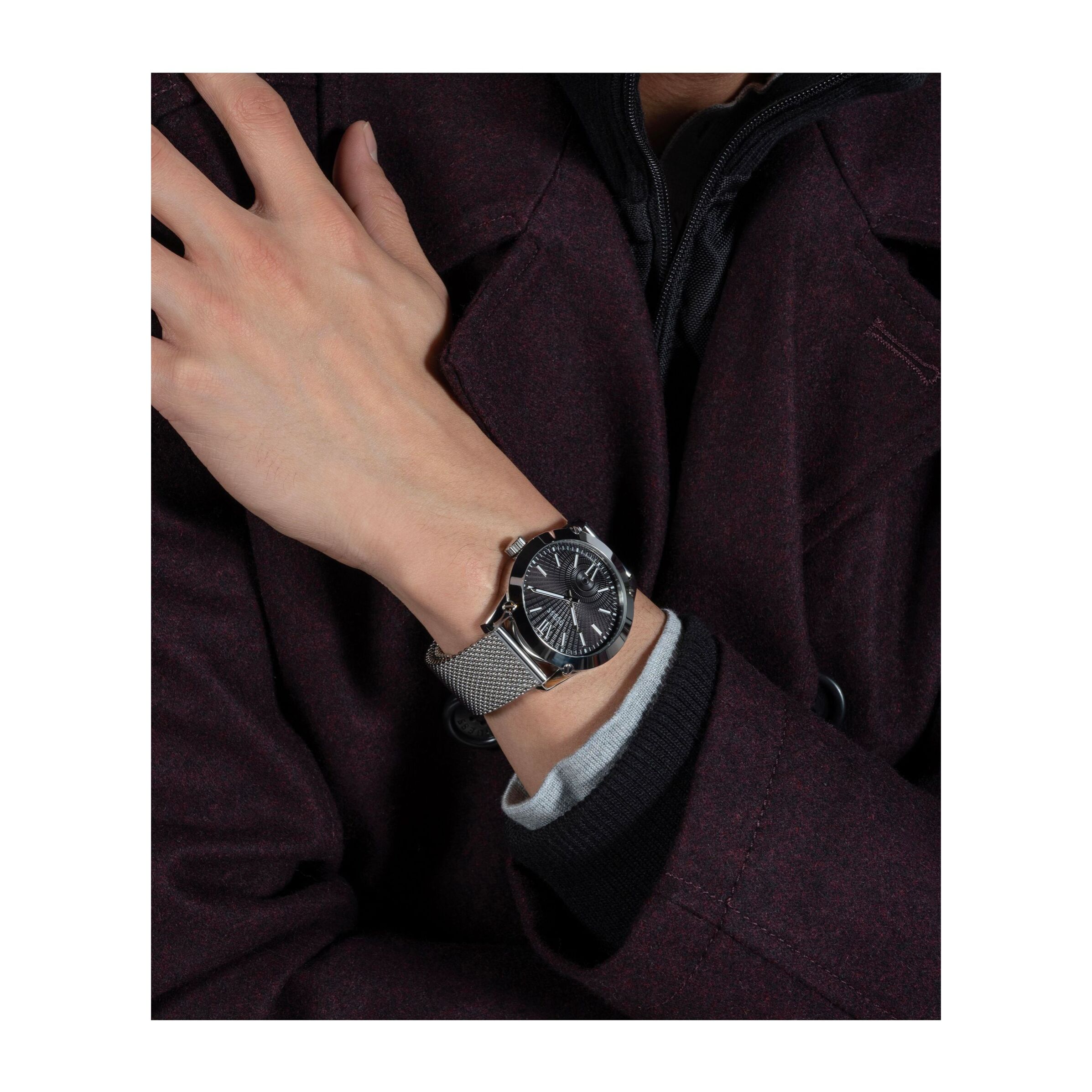 Guess Orologio Analogico Al Quarzo Crescent