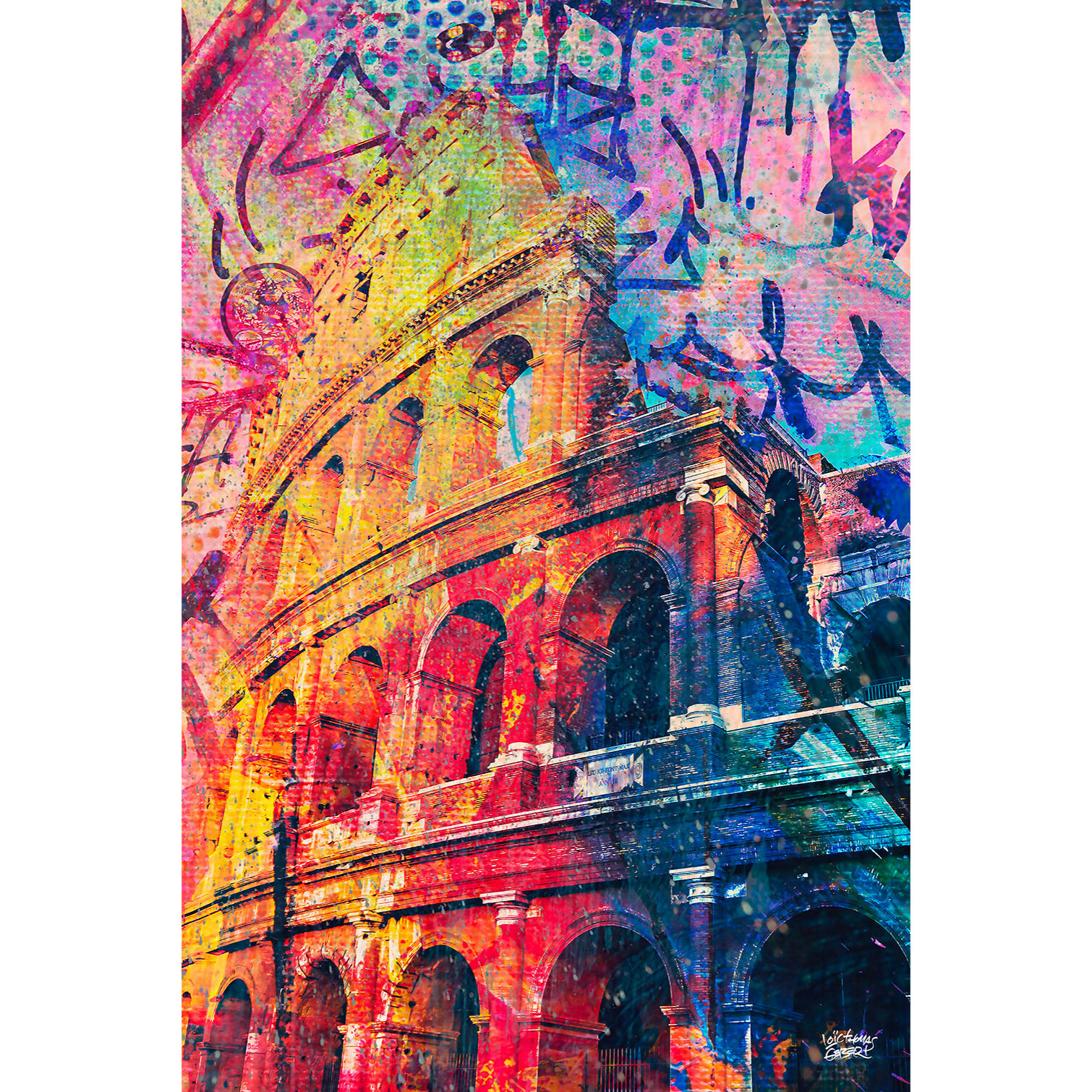 Tableau colisée pop art Tableau plexiglas