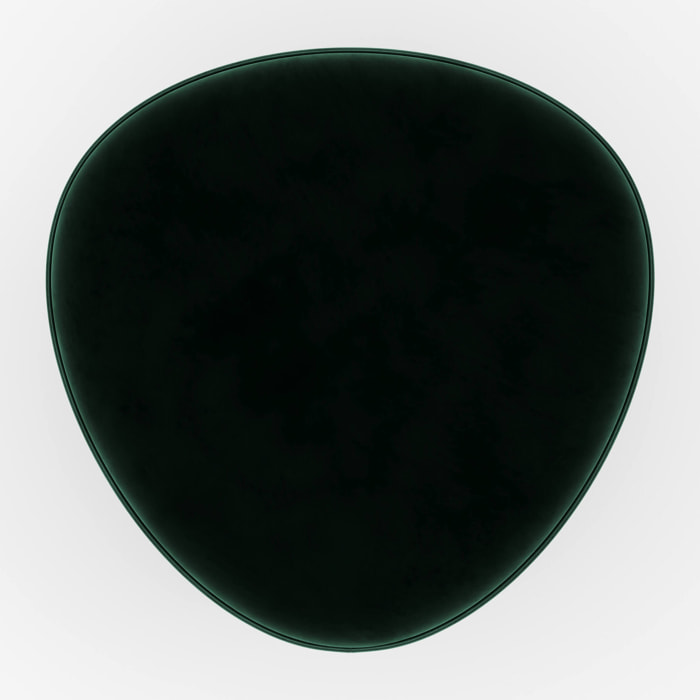 Pouf en velours vert - Emmy