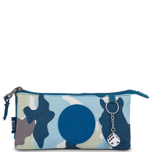 Estuche Escolar Skpat Camo Azul