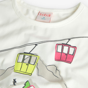 Camiseta punto elástico de niña -BCI