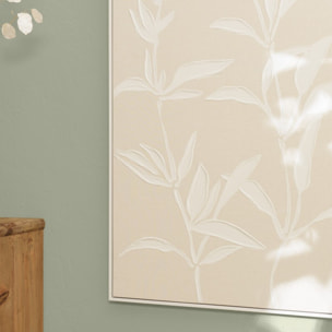 HOMER - Décoration murale 83x123cm motifs fleurs n°2, cadre naturel