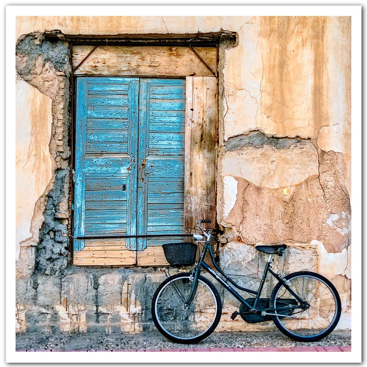Poster bicyclette bleue Affiche seule