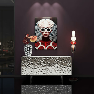 Tableau en verre Vibe femme 80x120cm Kare Design