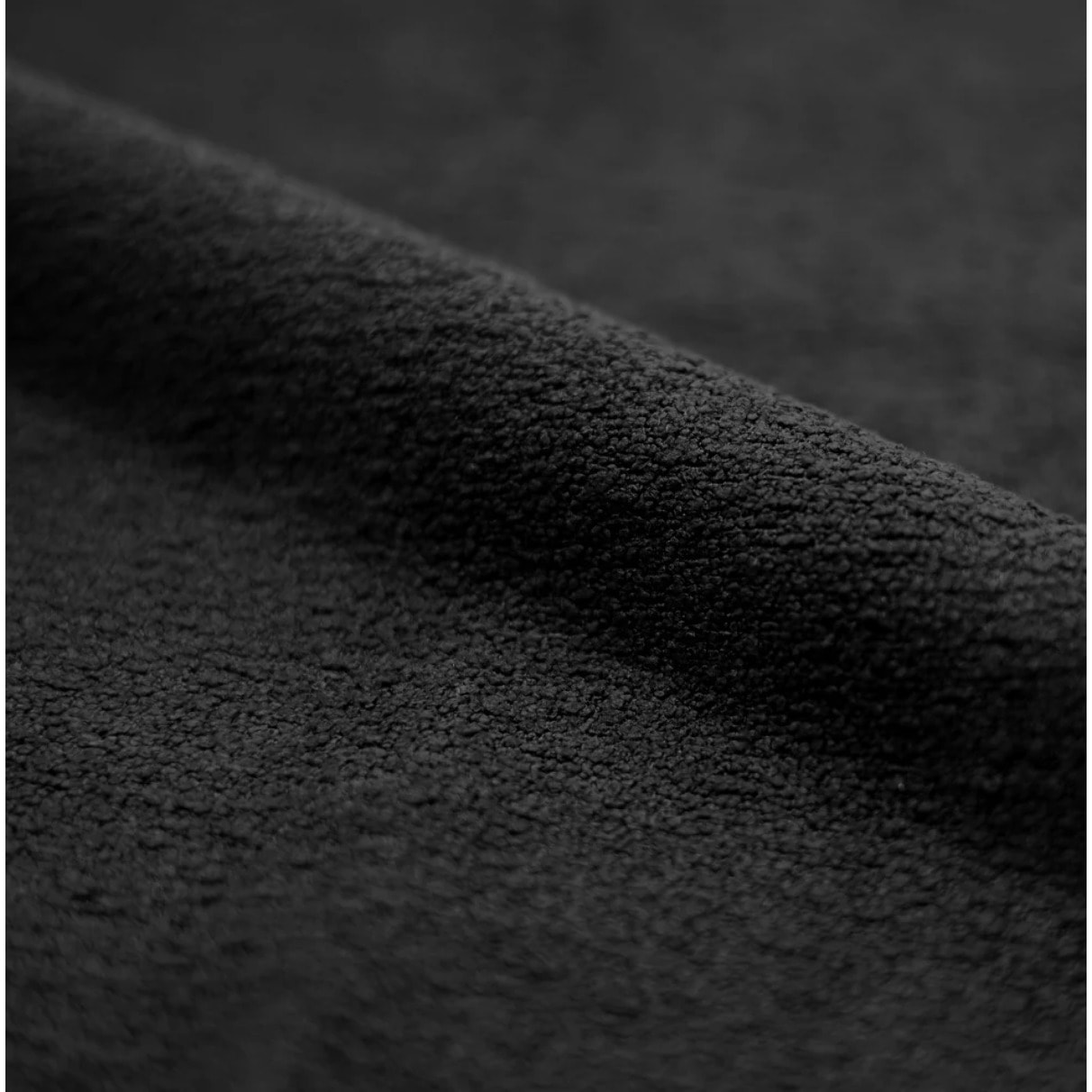 Lot de 2 chaises pour îlot central 66 cm en tissu bouclé noir - Groom