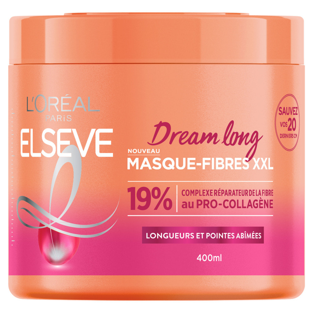 Lot de 6 - L'Oréal Paris Elseve Dream Long Masque-Fibres XXL 400ml