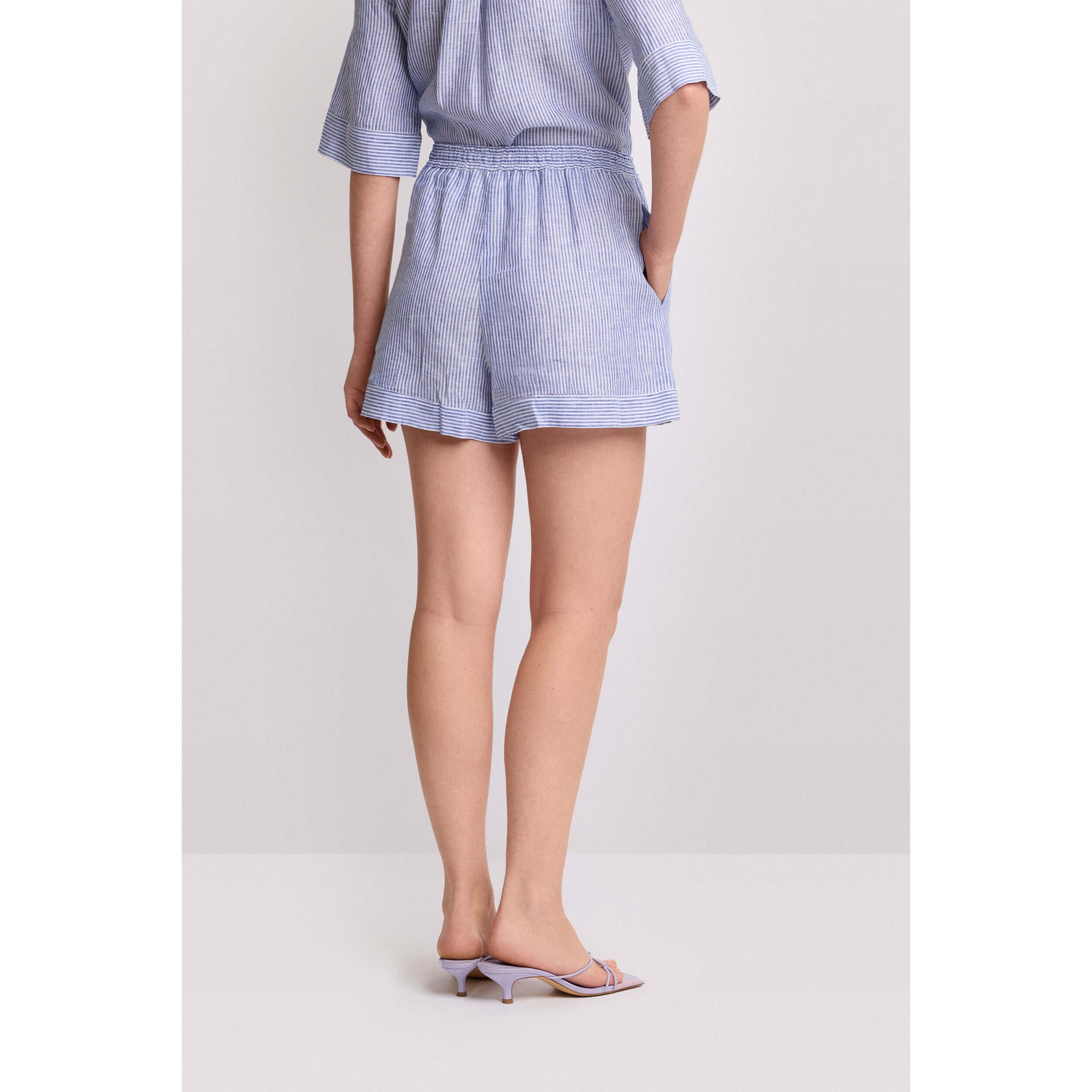 Kocca - Pantaloni shorts a righe Donna, Tinta unita