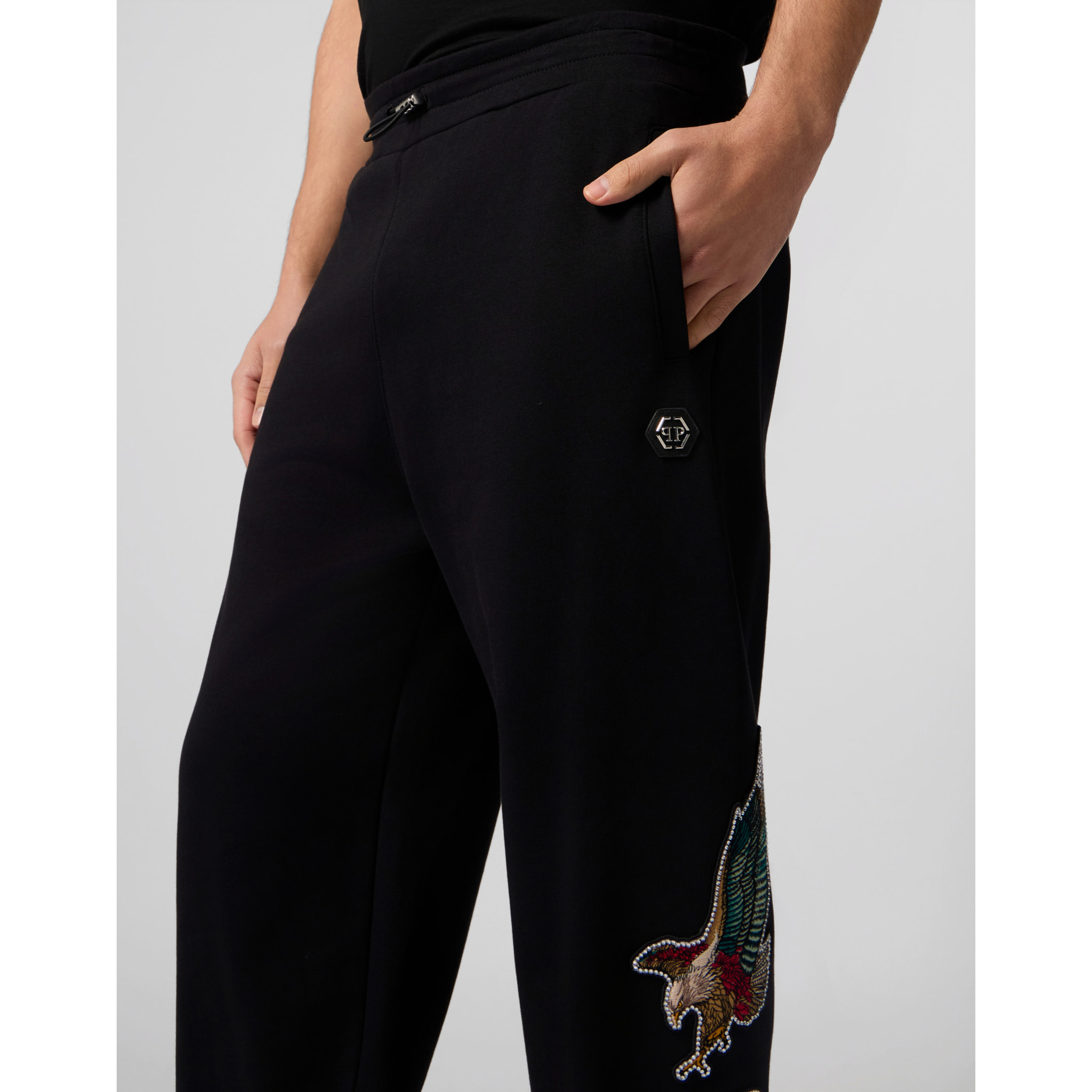 PHILIPP PLEIN Jogging Pants Tattoo Patches