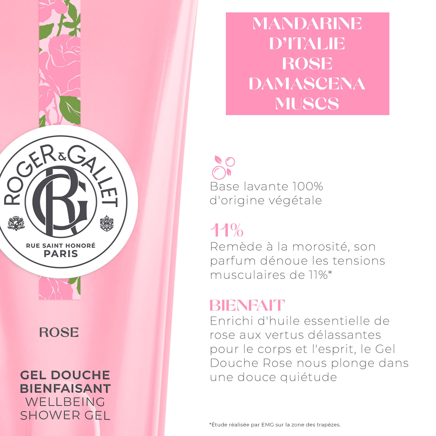 Rose - Gel Douche Bienfaisante 200 ml