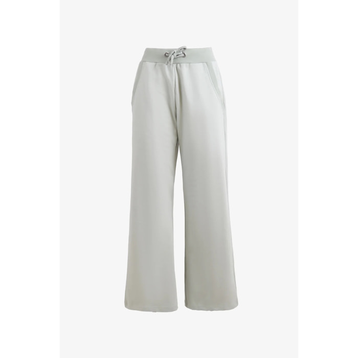 Pantaloni Esercito jogger wide leg verdi donna
