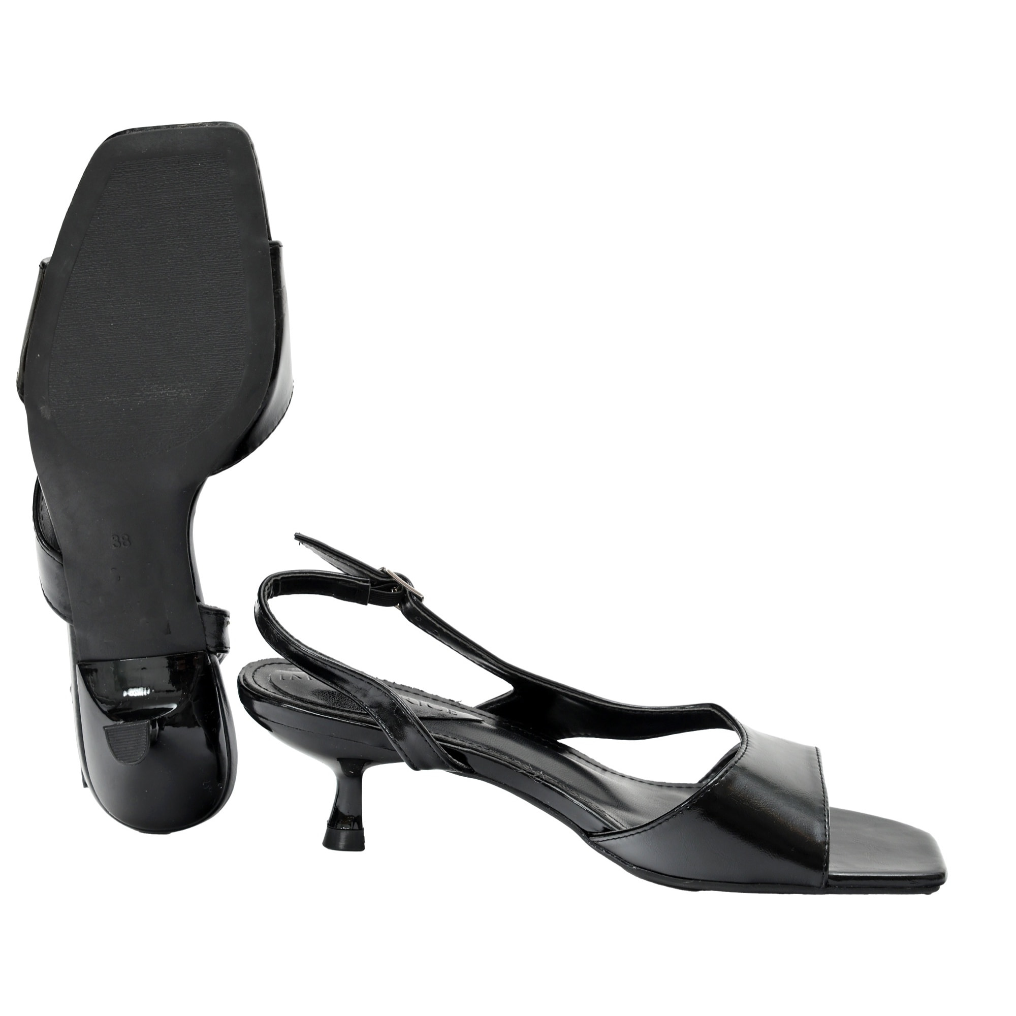 Sandali cinturino regolabile - tacco 6,0 cm