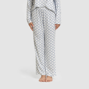 Pigiama lungo da donna secret fatuo indigo