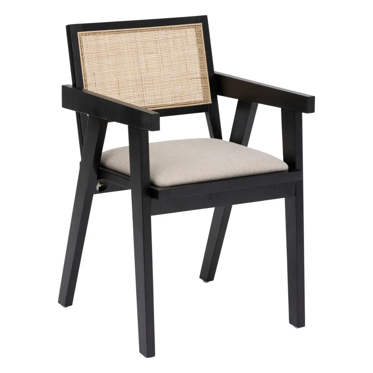 Fauteuil de table "Kolia" noir