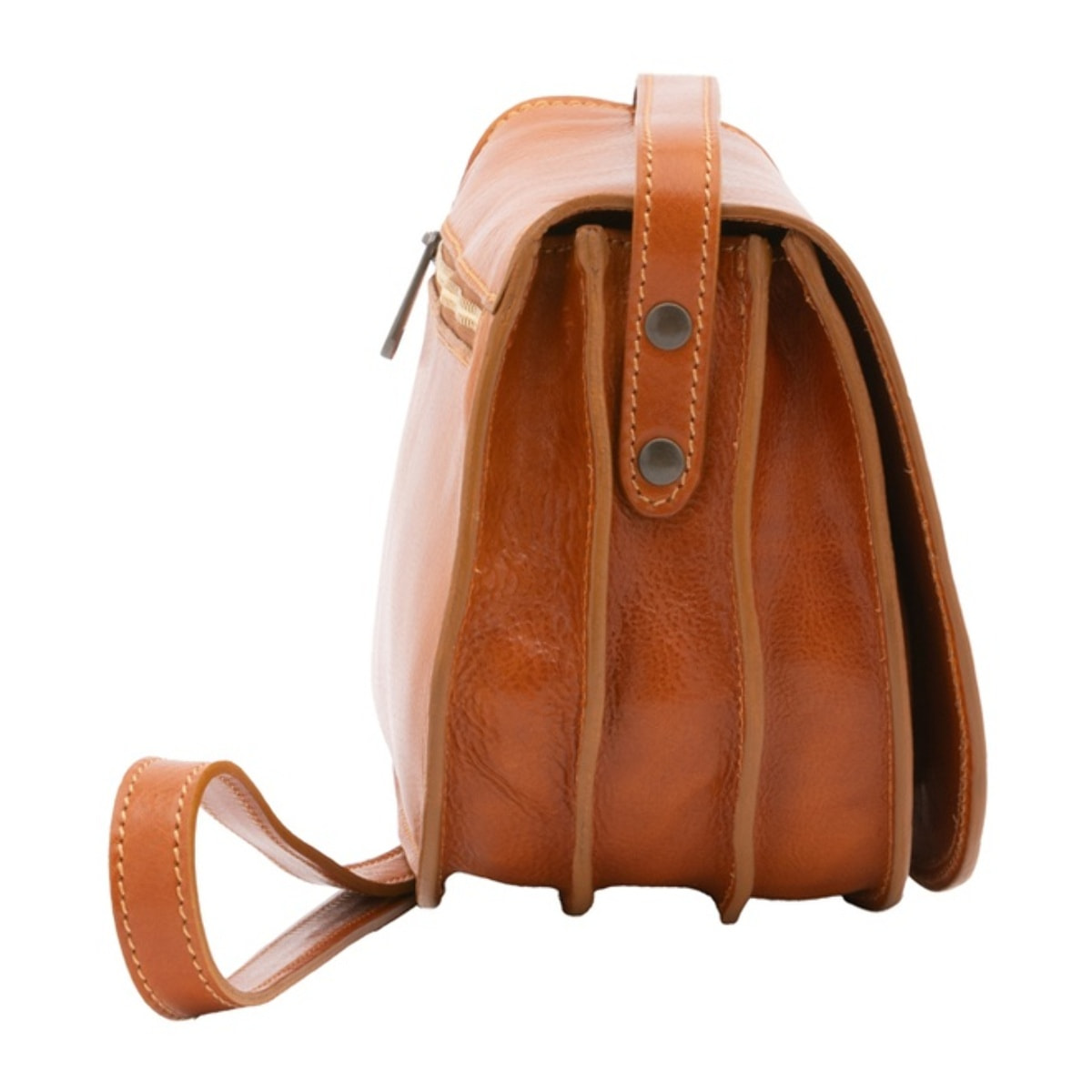 Borsa a tracolla da donna - Modello False - Vera pelle - 24.0 x 17.0 x 11.0 cm