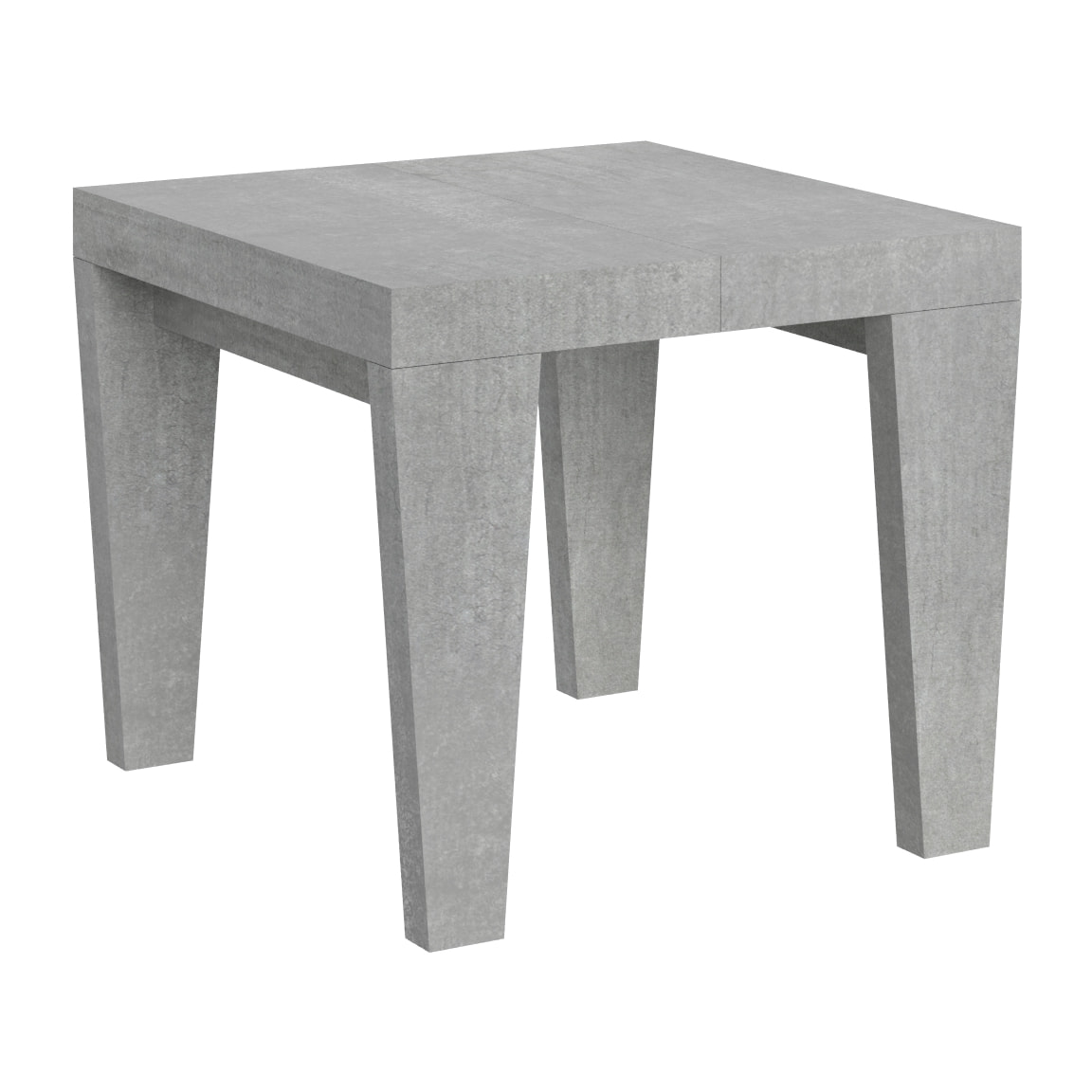 Mesa extensible 90x90/246 cm Spimbo Cemento