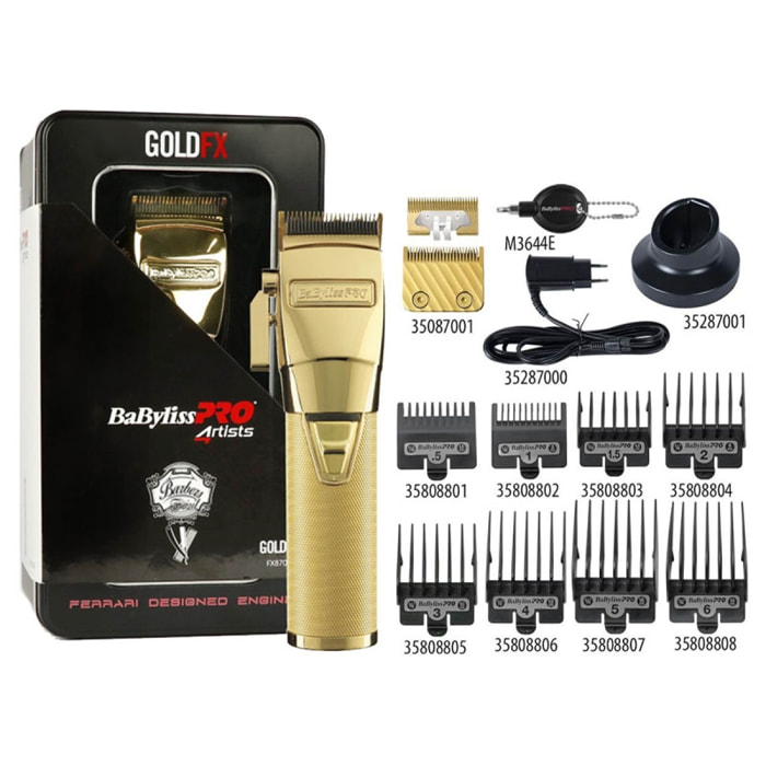 BABYLISS Pro Professional Clipper Gold Fx8700ge Ferrari Designed Engine