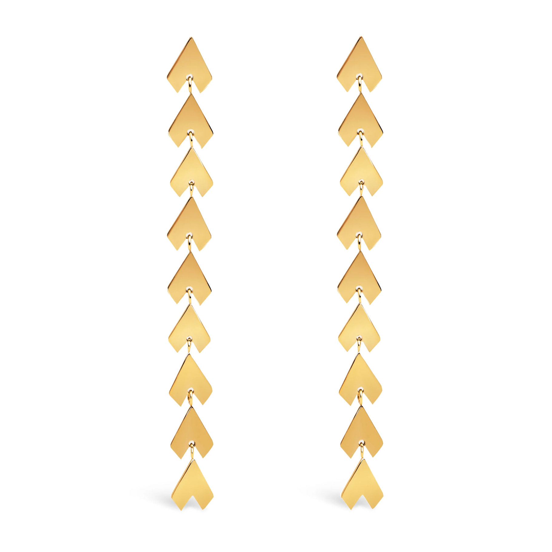 Pendientes Arrow Acero Baño Oro