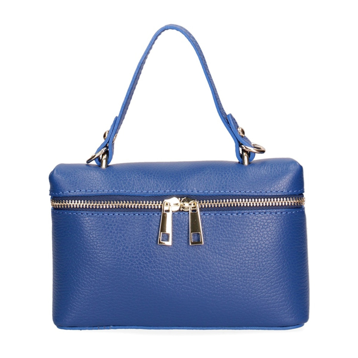 Borsa a mano da donna - Modello False - Vera pelle - 20.0 x 13.0 x 7.0 cm