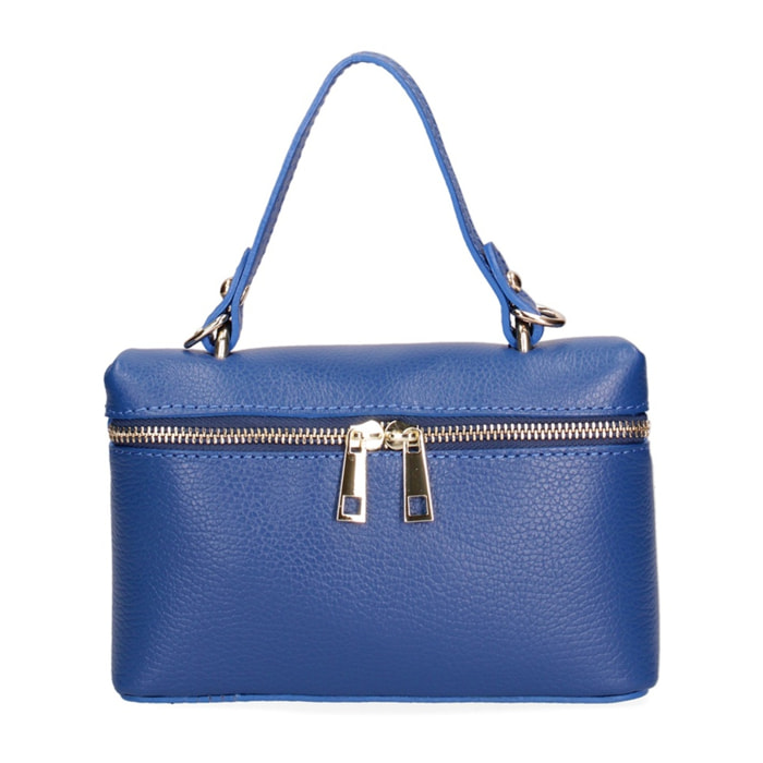 Borsa a mano da donna - Modello False - Vera pelle - 20.0 x 13.0 x 7.0 cm