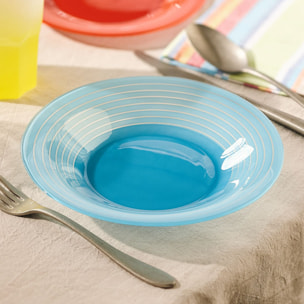 Assiette creuse bleue 21.5 cm Factory - Luminarc