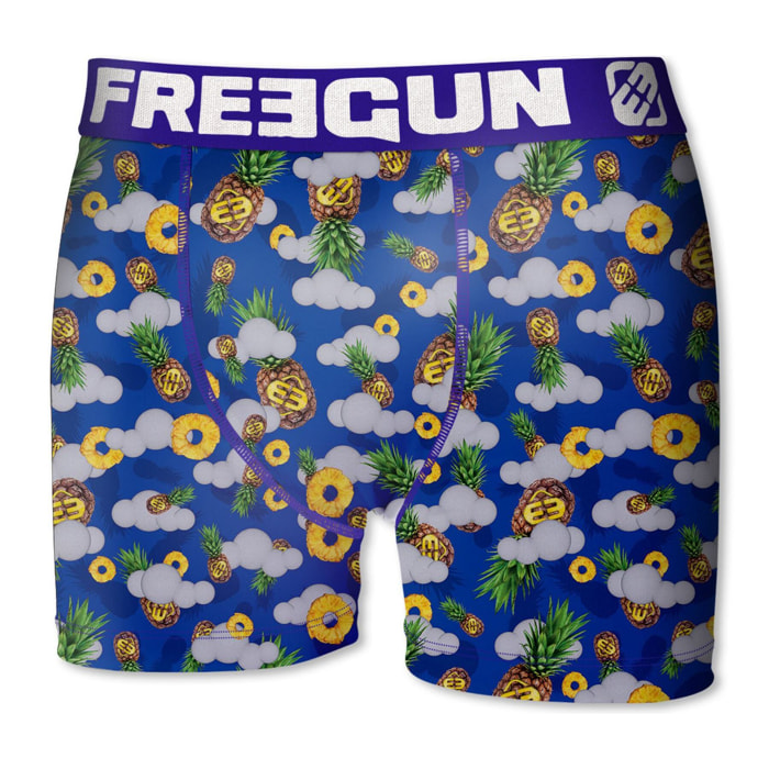 calzoncillo boxer freegun modelo ananas para niño multicolor