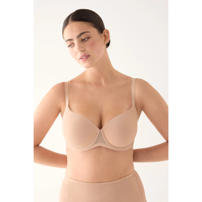 Reggiseno con ferretto con imbottitura Beige