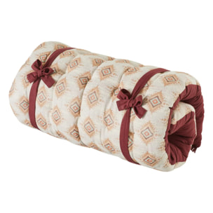 Coussin de sol "Ikat" jacquard lin 60x120cm