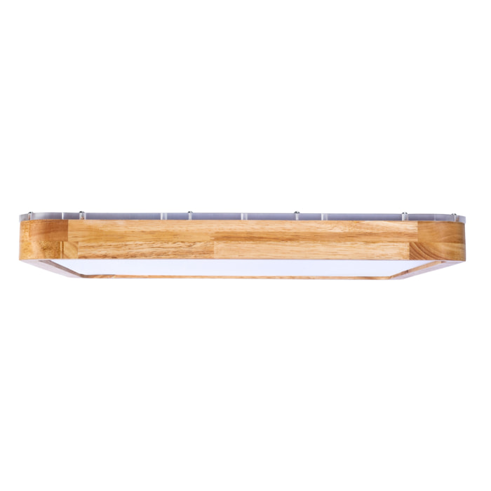 Forlight Plafón LED 11.2W Blanco Neutro - 4000K Madera Clara para Interior de Techo en Dormitorio, Salón, Comedor