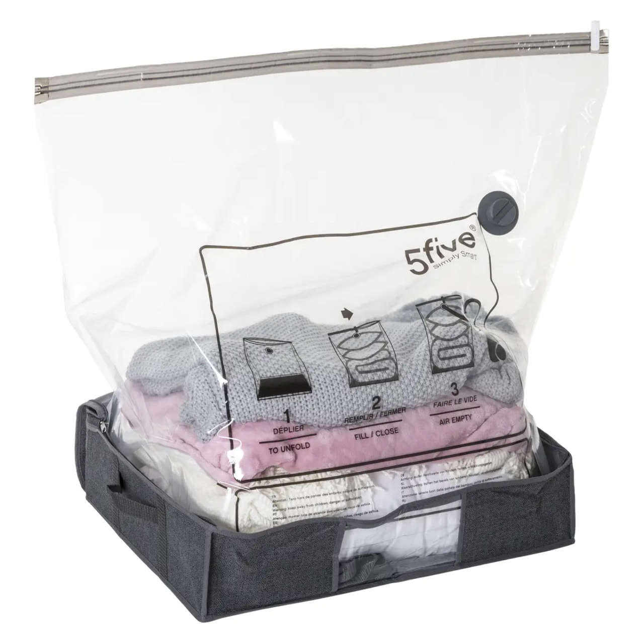 Housse rangement sous vide 60x45x15cm "Air-Store"