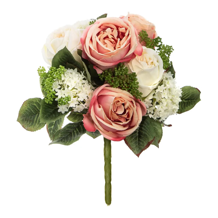 Bouquet rond artificiel H35cm