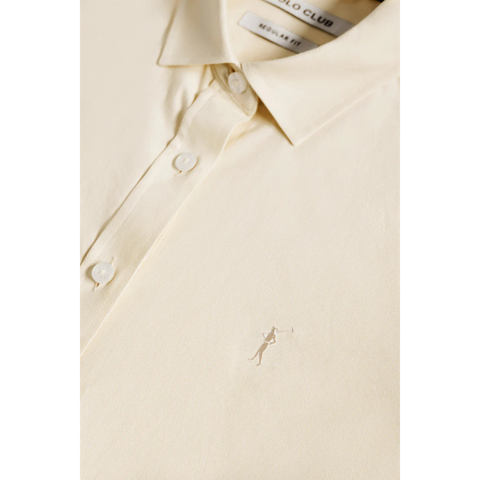 Camisa Oxford Regular fit beige con logo Rigby Go