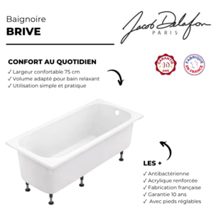 Baignoire droite 170 X 75 Brive