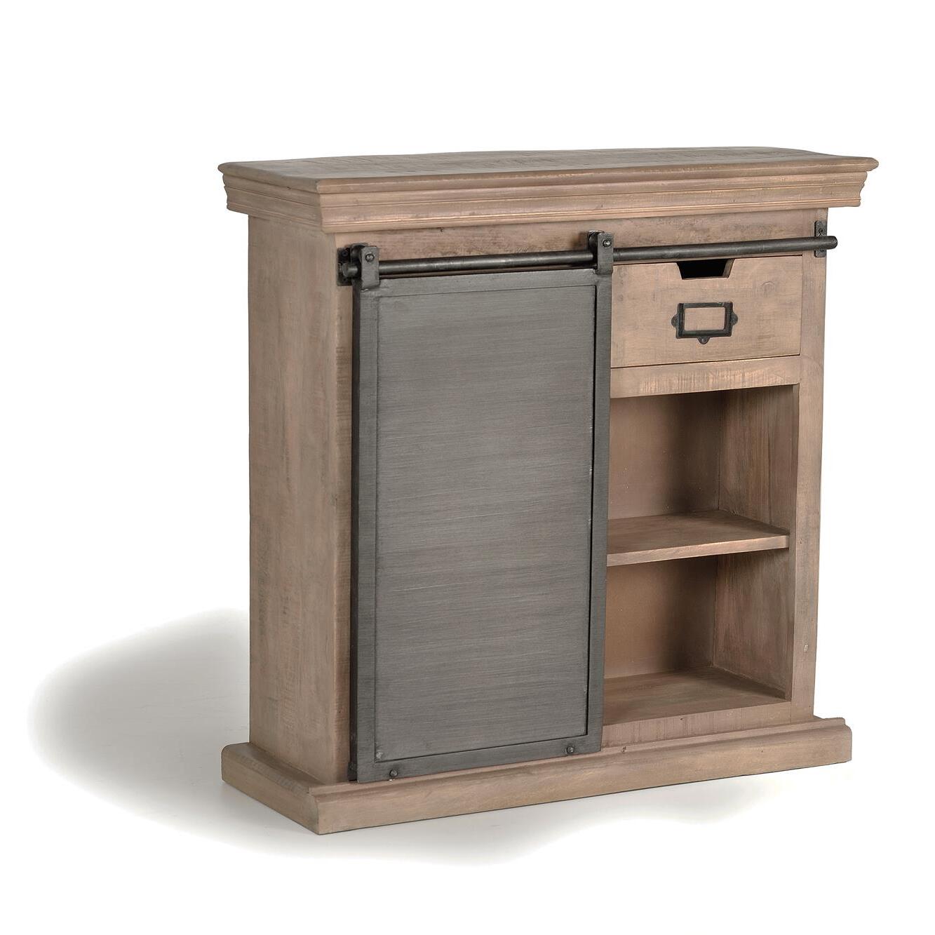 Consola - madera de mango y metal - 85x85x32cm