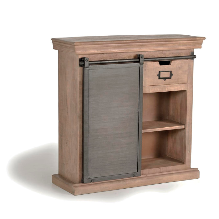Consola - madera de mango y metal - 85x85x32cm