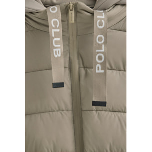 Giubbotto Comet color pietra con logo Polo Club