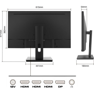 Ecran PC 4K JAPANNEXT JN-IPS2707UHDR Plat 27"