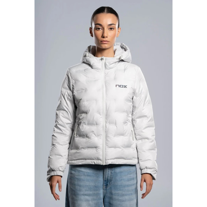 Chaqueta acolchada TEAM gris para mujer