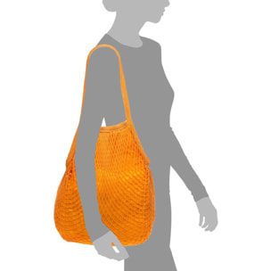 Forliana Bolso de hombro Mujer. Tejido Algodón Crochet Nylon