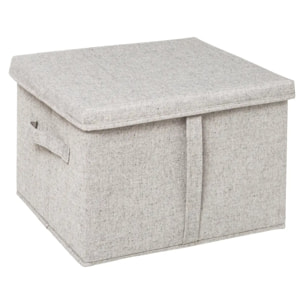 Boîte de rangement 35x31x25cm Gris clair Orga