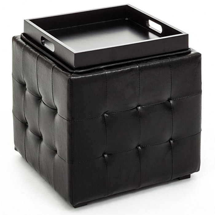 Tomasucci pouf poggiapiedi DIZZY BLACK nero