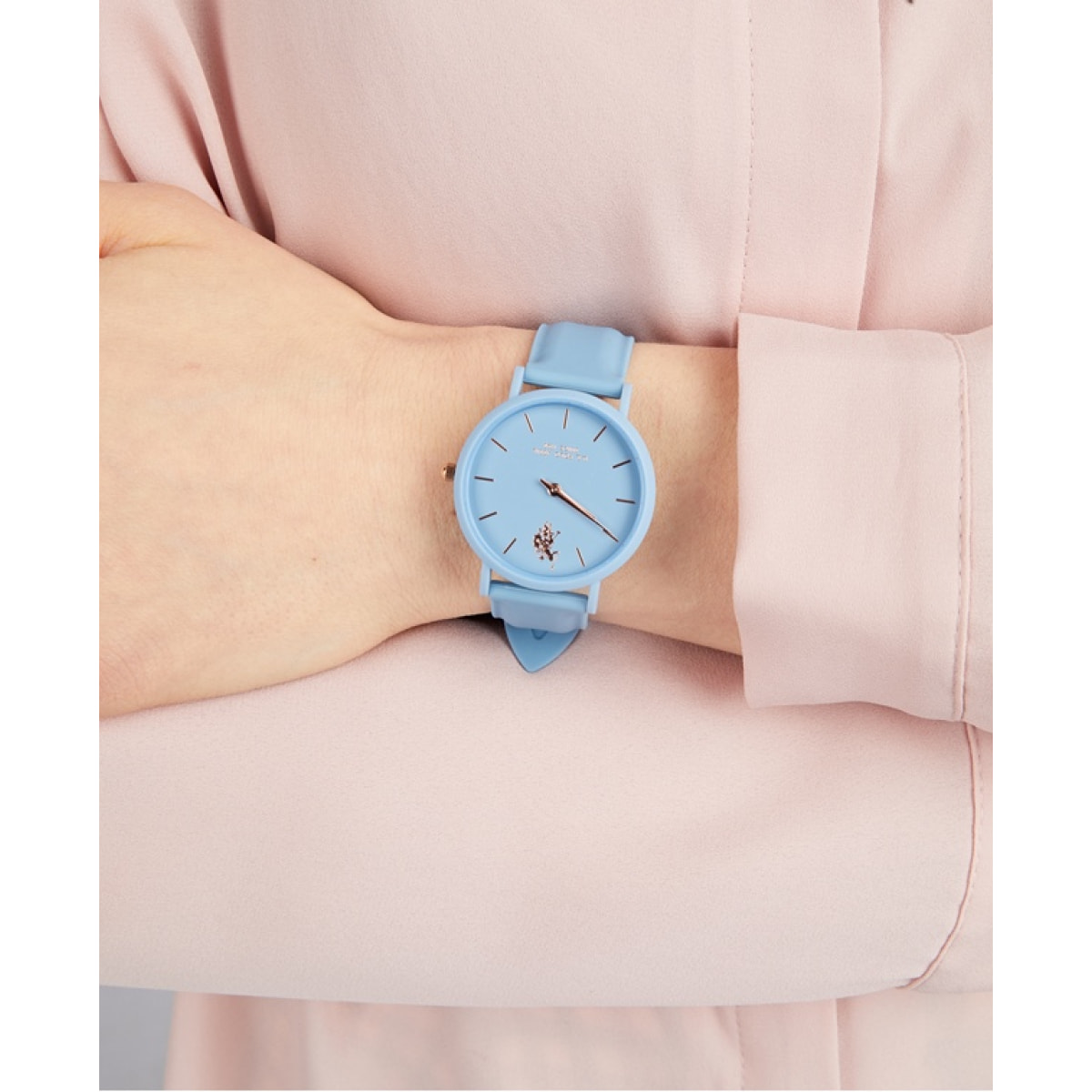 Orologio U.S. Polo Assn. In silicone azzurro