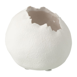 J-Line Cache-pot Irrégulier - céramique - blanc - small