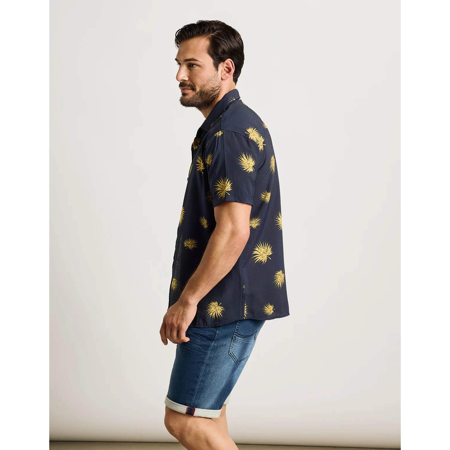 Camisa Manga Corta Azul Marino - Sunflower