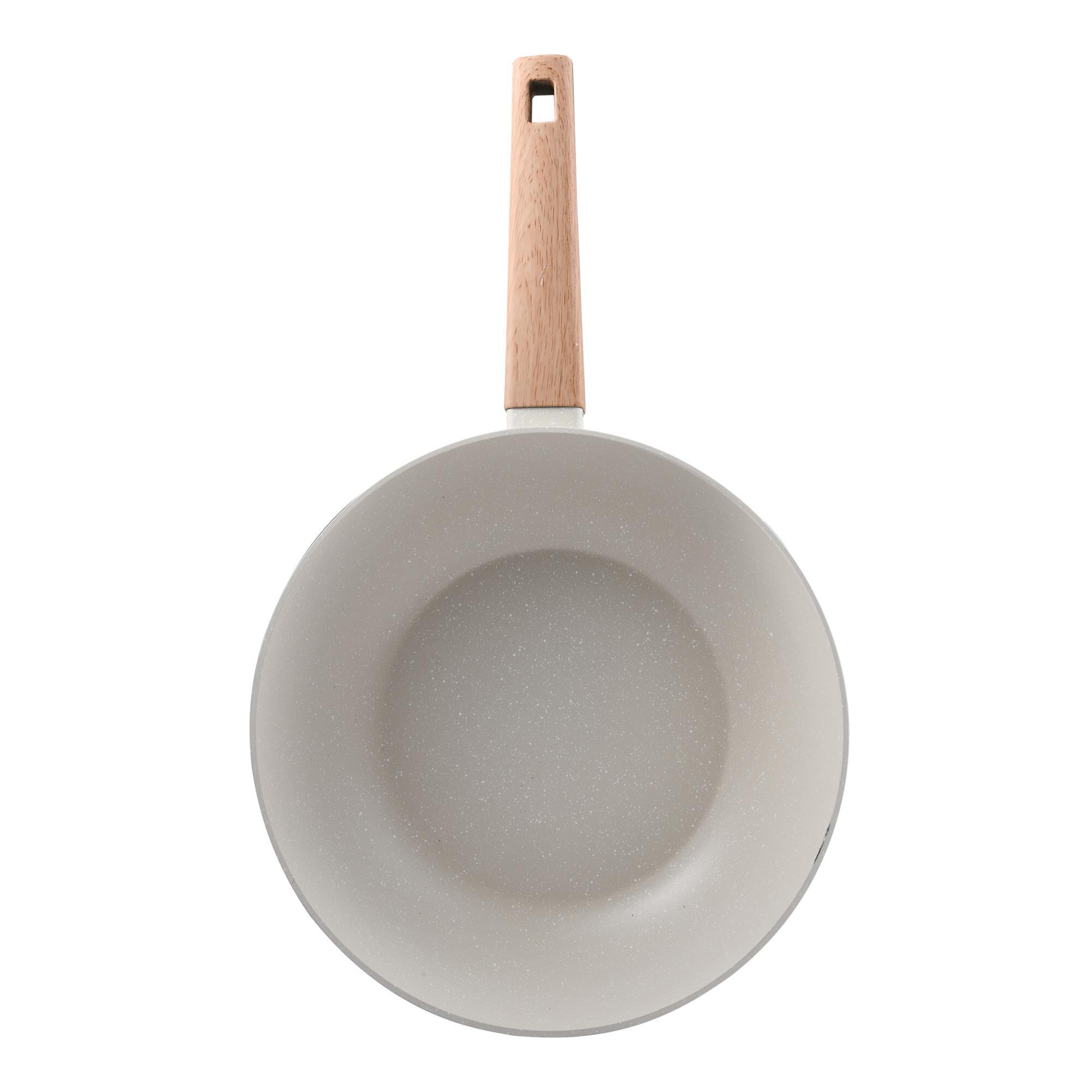 Wok de Ø28cm en aluminio forjado en color Blanco