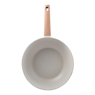 Wok de Ø28cm en aluminio forjado en color Blanco