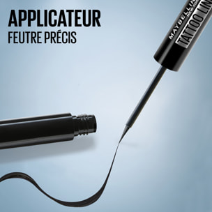 Maybelline New York Tattoo Liner Dip-Ink Eyeliner liquide Waterproof - Tenue jusqu'à 24h - Teinte : Burgundy Boost