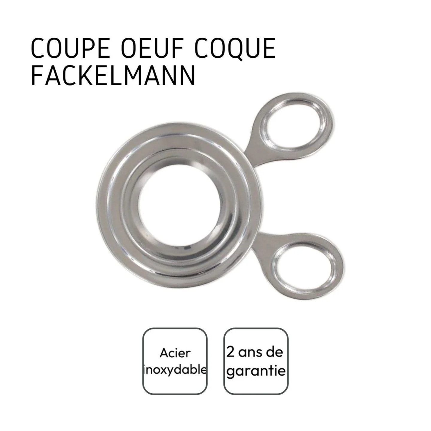 Coupe-œuf à la coque Inox Fackelmann