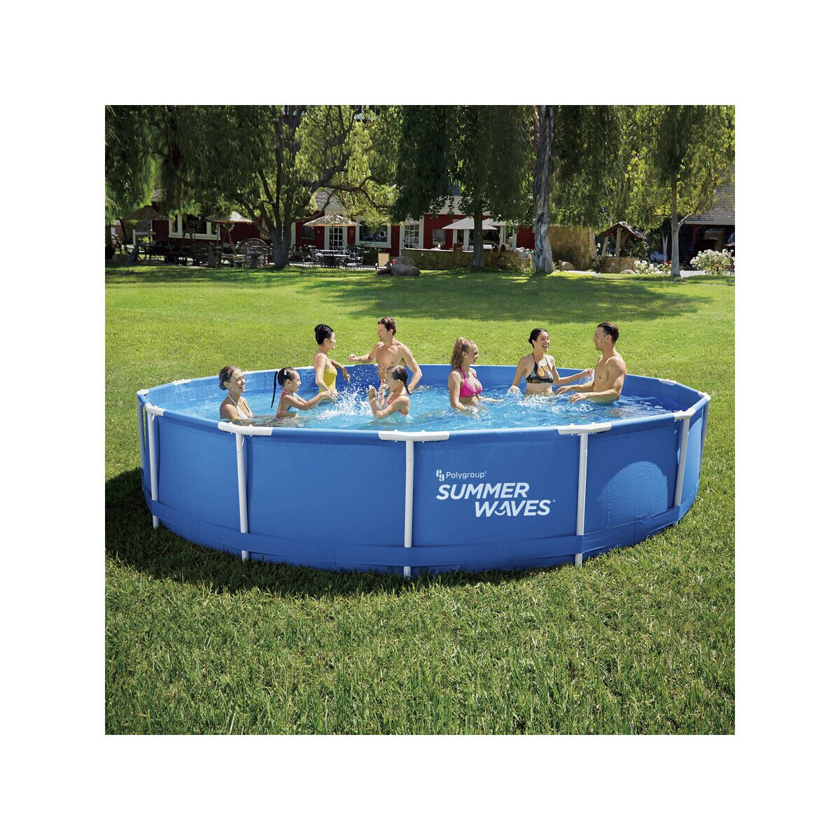 Piscine tubulaire ronde "Annie" – 4,57 x 4,57 x 0,84 m - Bleu