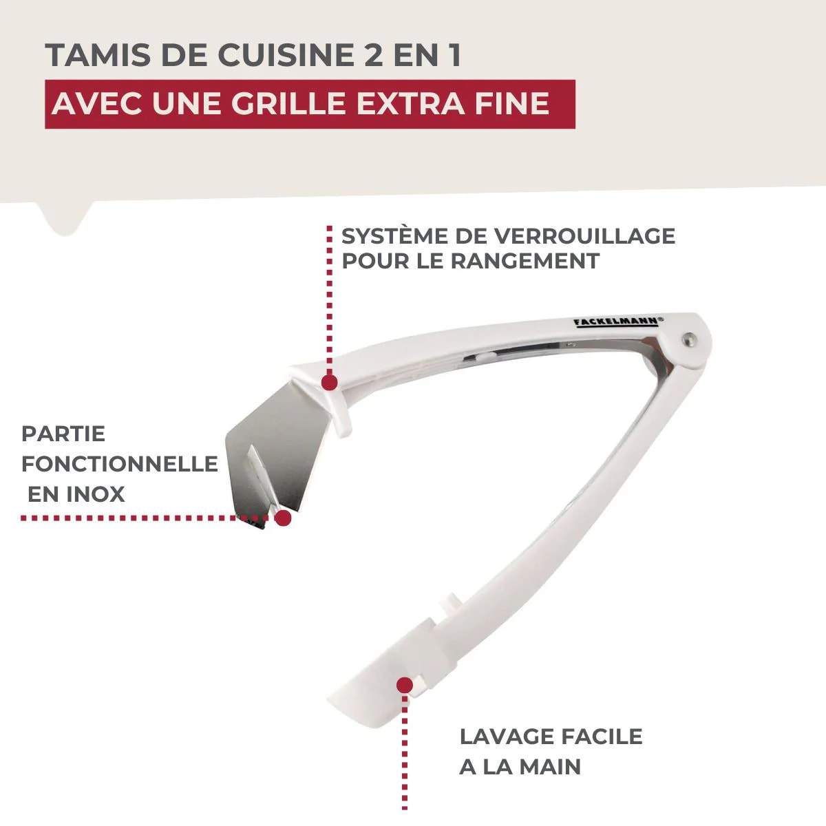 Dénoyauteur de prunes Fackelmann Arcadalina