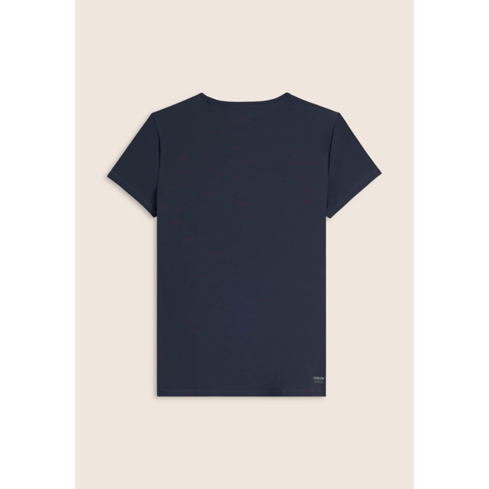 T-shirt slim fit in D.I.W.O.® con inserti laterali